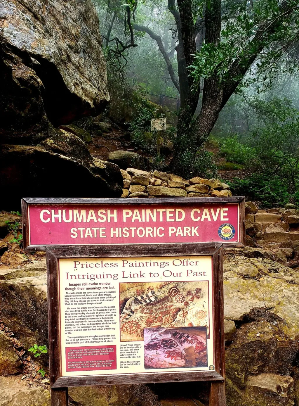 chumash painted cave sign