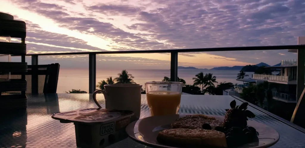 vue apartments sunrise breakfast