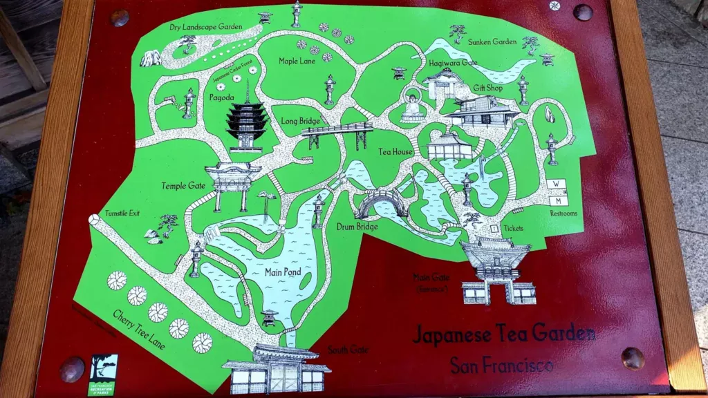 japanese tea garden san francisco map