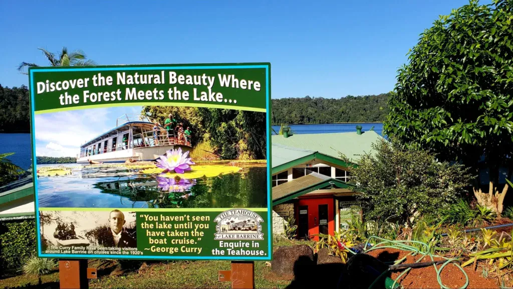 lake barrine sign