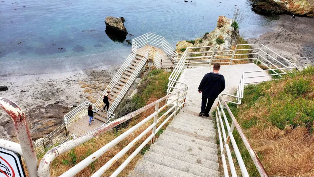 shell pismo beach stairs